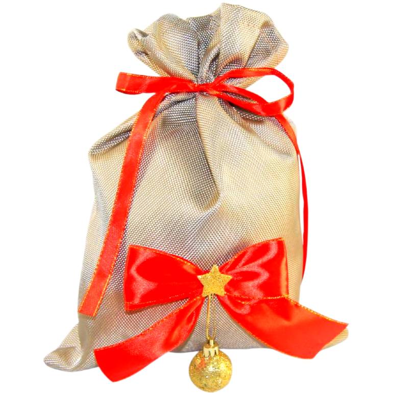 Детский новогодний подарок в мешочке весом 800 грамм